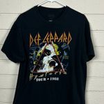 Def Leppard  Black Hysteria Tour Band Tee size L Photo 5