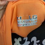 Under Armour  Semi-Fitted Heat Gear Light Orange V-Neck T-Shirt Size Large Photo 4