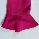 Banana Republic  Dark Pink Boat Neck Long Sleeve Button Back Mini Dress 2‎ - NWT Photo 7