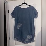 Nordstrom Leibl ‘38 Distressed Denim Dress Size L Photo 1