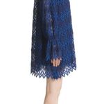 Free People Women's Simone Lace Bell Sleeves Party Dress Blue Black Size S - NWT Photo 3