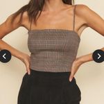 Whimsy + Row NEW WHIMSY + RIE TOBI TOP Women's PLAID MEDIUM Photo 2