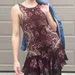 Free People Intimately Bohemian Paisley Floral Drop Waist Mini Tank Dress XS Photo 6