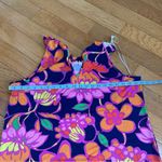 Trina Turk Multicolor Floral Halter Mini Dress Cover Up Swimwear Pool Sz Large Photo 12