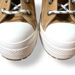 Converse Chuck 70 De Luxe Block Heel Sneakers Tan White Lace Up Size 10.5 Unworn Photo 4
