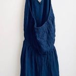 Hollister Navy Blue Eyelet Halter Romper Photo 2