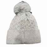 Alo Yoga NWOT Gray Cable Knit Pom Pom Beanie Hat Photo 2