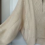 Urban Outfitters  Women’s Sweater Pullover Half Zip Chunky Cable Knit Crop XXL Photo 3