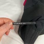 Koral Size Pink Black S Utopia Mesh Sports Bra Racerback Gym Active Strappy Photo 2