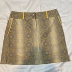 Cutter and Buck 100 Annika  Golf Tennis Prep Skort Stretch Yellow Geo Floral Gray 4 Photo 1