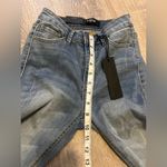 Black Label  High Waist Ankle Skinny Jeans Size 1/26 Stretch Frayed Hem NWT Photo 5