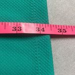 Slinky Brand  1X Green Shift Mini Dress Pockets Side Slits Textured Stretch Work Photo 9