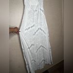 Giani Bernini  Elegant White and Gray Maxi Dress Photo 4