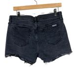 joe's jeans Joe’s Jean Shorts Womens 28 Black Denim Raw Hem Mid Rise Grunge Skater Festival Photo 2