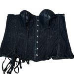 Top Drawer Black Mesh Lace Corset Top Sexy Romantic Burlesque Costume Size 5XL Photo 0