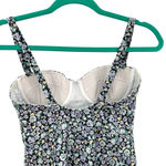 Rouje Paris Victoria One Piece Swimsuit Black Blue Purple‎ Floral Size 36 US 4 Photo 4