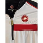 Castelli Corsa Cycling Quarter Zip Jacket‎ Women M *Spot On Sleeve* White Size M Photo 1