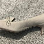 Ann Taylor Beige Tan Braided Suede Pointy Toe Heels Pumps Photo 4