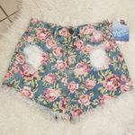 Show Me Your Mumu ππ Floral Denim Frayed Shorts Photo 8