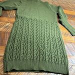 Fresh Perspective Olive Green Knit Turtleneck Sweater Dress Size XS Photo 5