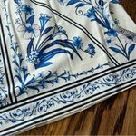 Floral Blue and White Blouse Blue China Print Size L Photo 3