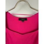 La Rambla Square Neckline Ribbed Knit Sweater Photo 3