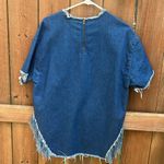 BDG denim fringe hem top Photo 13