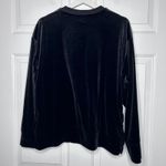 Athleta  Retroplush‎ Velvet Crewneck Sweatshirt Black Size M Photo 5