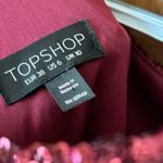 Topshop  burgundy sequin dress US size 6 Photo 2