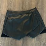 AQUA Faux Leather Skort  Photo 0