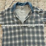 NY Jeans Vtg  Plaid Denim‎ Button Down Jacket Size Small 90s 80s Grunge Retro Photo 5