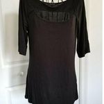 Cable & Gauge  Black Short Sleeve T-Shirt, Open Chest Area Sz.(S) Photo 0