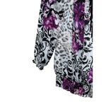 WHBM Women's Top Satin Floral V Photo 2