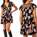 Free People Women Size Small Floral Mini Tilly Printed Tunic Dress Photo 1