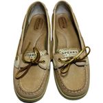 Sperry  Metallic Glitter Gold Tan Angelfish TopSider Boat Shoes Loafers sz 8.5 Photo 4