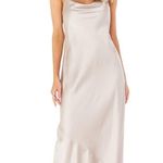 Show Me Your Mumu Tuscany Maxi Slip Dress Show Me The Ring Luxe Satin size M Photo 4
