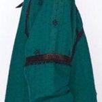 ZARA  Emerald Green Embroidered Eyelet Tassel Long Sleeves Peasant Top Photo 1