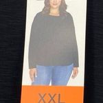 KIRKLANDS NWT Long Sleeve Cotton Slub T Shirt Size XXL Black Comfort Fit Photo 2