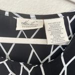 Kathie Lee Collection Black & White Sleeveless Maxi Dress Size 12 14 Zebra Print Photo 3