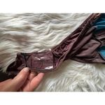 Pretty Little Thing Chocolate Brown /Teal Lace Up Bodysuit - UK Size 8 Photo 6