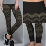 Lululemon  Ebb To Street Pant Tights Leggings: Heathered Fatigue Green Chevron Photo 2
