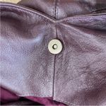 Jewels beautiful shiny lilac leather boho bag Purple Photo 6