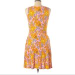 Agnes & Dora  Spring Midi Pink Yellow Fisher Dress Medium Photo 6