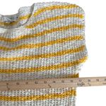 Rafaella Vintage Open Knit Striped Sweater Yellow White Size M Preppy Coastal Photo 8