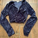 FAVLUX Cropped Velvet Long Sleeve Photo 0