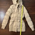 Mango MNG tan down puffer coat size XS Photo 13