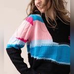 NWT, Lavishly Paris Women’s Quarter Zip Sweater. Size Small Black Photo 13