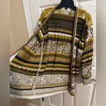 Dana Buchman Vintage Gold Brown Glam Long Button Up Cardigan Size M Photo 6