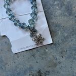 NWT sparkle charm bracelet. Blue with diamond snowflake Photo 1