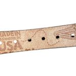 Jon Wye Elephant Graphic Black 100% Leather Belt Small Photo 2